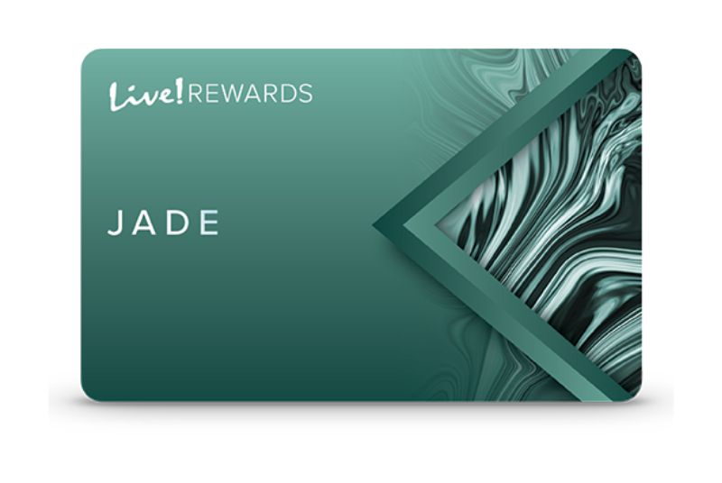 Image of the Live! Rewards Jade Card